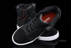 Thumbnail image for Supra Skytops Black And Orange