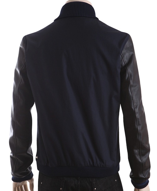 Gucci-Collage-Leather-Jacket-navy-blue-1 Gucci Collage Leather Jacket navy blue 1 Diddy in Gucci The College Blouson Leather Jacket and His Latest Single