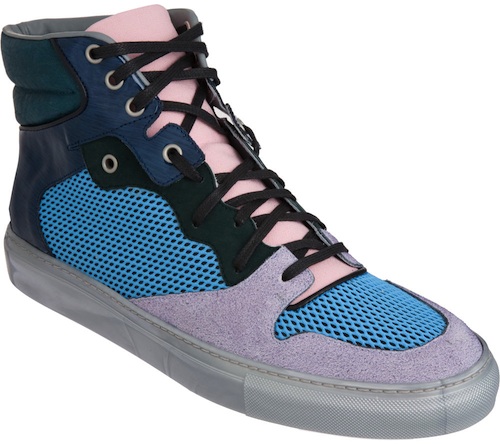 Balenciaga-Patchwork-Multicolor-High-Top-Sneakers-Spring-2012-Collection Balenciaga Patchwork Multicolor Sneakers